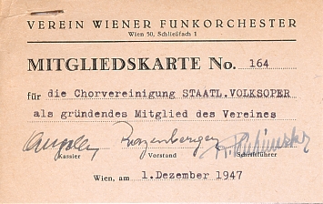 Mitgliedskarte 1947